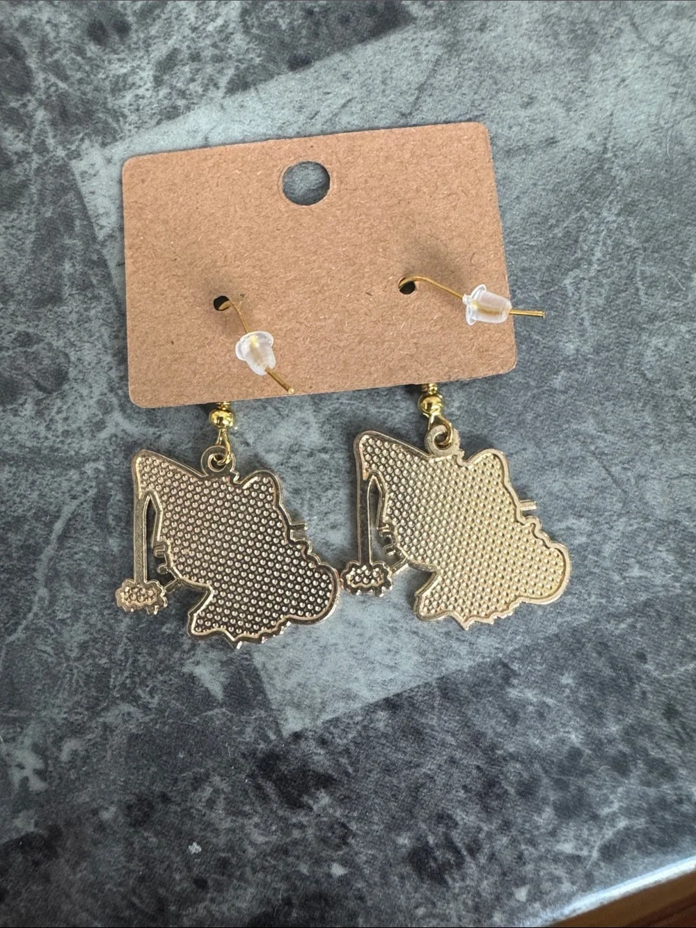 Hello Kitty Halloween Witch Pumpkin Earrings - White Orange Purple & Black
